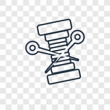 modaya uygun bir tasarım tarzı iş parçacığı simgesi. saydam arka plan üzerinde izole iş parçacığı simgesi. iş parçacığı vektör simgesi basit ve modern düz simgesi web sitesi, mobil, logo, app, UI. iş parçacığı simgesi vektör çizim, Eps10.