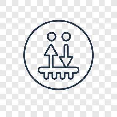 modaya uygun bir tasarım tarzı merdiven simgesi. merdiven simgesi üzerinde şeffaf arka plan izole. merdiven vektör simgesi basit ve modern düz simgesi web sitesi, mobil, logo, app, UI. merdiven simge vektör çizim, Eps10.