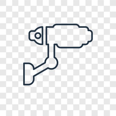 güvenlik kamera simgesi modaya uygun bir tasarım tarzı. güvenlik kamera simgesi üzerinde şeffaf arka plan izole. güvenlik kamera vektör simgesi basit ve modern düz simgesi web sitesi, mobil, logo, app, UI. güvenlik kamera simge vektör çizim, Eps10.