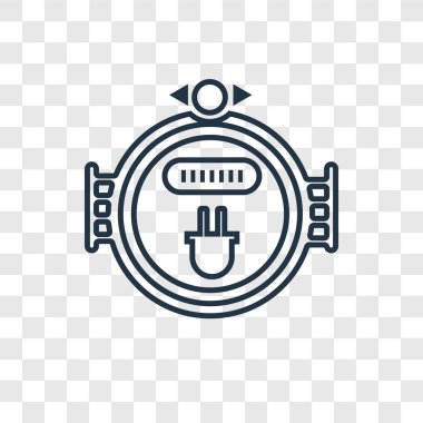 ölçer simgesini modaya uygun bir tasarım tarzı. ölçer simgesini şeffaf arka plan üzerinde izole. metre vektör simgesi basit ve modern düz simgesi web sitesi, mobil, logo, app, UI. simge vektör çizim, Eps10 metre.