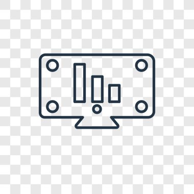 modaya uygun bir tasarım tarzı Pano simge. saydam arka plan üzerinde izole Pano simge. Pano vektör simgesi basit ve modern düz simgesi web sitesi, mobil, logo, app, UI. Pano simge vektör çizim, Eps10.