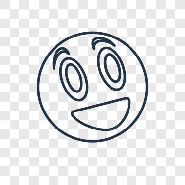 modaya uygun bir tasarım tarzı mutlu simgesi. mutlu izole simge şeffaf arka plan üzerinde. mutlu vektör simgesi basit ve modern düz simgesi web sitesi, mobil, logo, app, UI. mutlu simge vektör çizim, Eps10.
