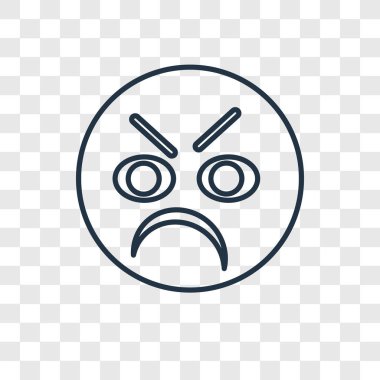 kızgın simgesi modaya uygun bir tasarım tarzı. kızgın izole simge şeffaf arka plan üzerinde. kızgın vektör simgesi basit ve modern düz simgesi web sitesi, mobil, logo, app, UI. kızgın simge vektör çizim, Eps10.