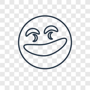 modaya uygun bir tasarım tarzı mutlu simgesi. mutlu izole simge şeffaf arka plan üzerinde. mutlu vektör simgesi basit ve modern düz simgesi web sitesi, mobil, logo, app, UI. mutlu simge vektör çizim, Eps10.