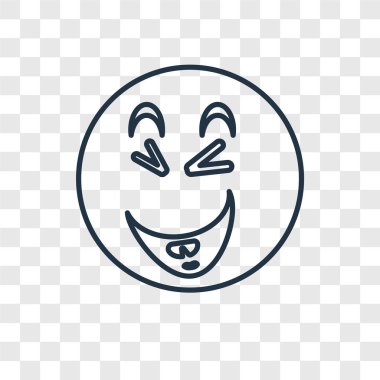 simge modaya uygun bir tasarım tarzında gülüyor. saydam arka plan üzerinde izole simgesi gülüyor. vektör simgesi basit ve modern düz simgesi web sitesi, mobil, logo, app, gülüyor UI. simge vektör çizim, Eps10 gülüyor.