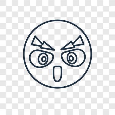 kızgın simgesi modaya uygun bir tasarım tarzı. kızgın izole simge şeffaf arka plan üzerinde. kızgın vektör simgesi basit ve modern düz simgesi web sitesi, mobil, logo, app, UI. kızgın simge vektör çizim, Eps10.