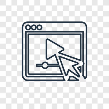 modaya uygun bir tasarım tarzı video player simgesi. video oynatıcı simgesi üzerinde şeffaf arka plan izole. video oynatıcı vektör simgesi basit ve modern düz simgesi web sitesi, mobil, logo, app, UI. video oynatıcı simge vektör çizim, Eps10.