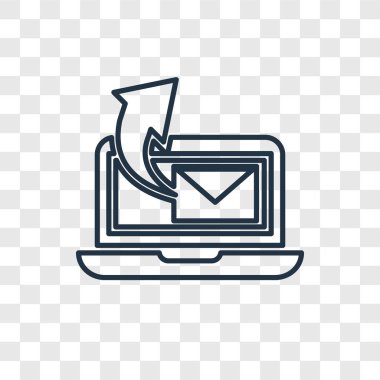 modaya uygun bir tasarım tarzı dizüstü bilgisayar kutsal kişilerin resmi. dizüstü bilgisayar simgesini şeffaf arka plan üzerinde izole. Dizüstü vektör simgesi basit ve modern düz simgesi web sitesi, mobil, logo, app, UI. Dizüstü simge vektör çizim, Eps10.