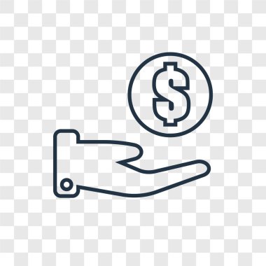 sikke simge modaya uygun bir tasarım tarzı. saydam arka plan üzerinde izole sikke simge. sikke vektör simgesi basit ve modern düz simgesi web sitesi, mobil, logo, app, UI. sikke simge vektör çizim, Eps10.