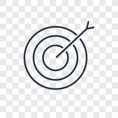 hedef simgesini modaya uygun bir tasarım tarzı. hedef simgesini şeffaf arka plan üzerinde izole. hedef vektör simgesi basit ve modern düz simgesi web sitesi, mobil, logo, app, UI. hedef simge vektör çizim, Eps10.