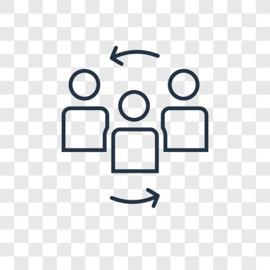 modaya uygun bir tasarım tarzı takım çalışması simgesi. ekip çalışması simgesi üzerinde şeffaf arka plan izole. ekip çalışması vektör simgesi basit ve modern düz simgesi web sitesi, mobil, logo, app, UI. ekip çalışması simge vektör çizim, Eps10.