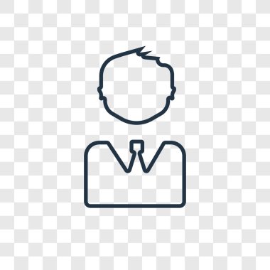 modaya uygun bir tasarım tarzı Kullanıcı simgesi. Kullanıcı simgesi üzerinde şeffaf arka plan izole. Kullanıcı vektör simgesi basit ve modern düz simgesi web sitesi, mobil, logo, app, UI. Kullanıcı simge vektör çizim, Eps10.