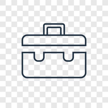 Evrak Çantası simgesini modaya uygun bir tasarım tarzı. Evrak Çantası simgesini şeffaf arka plan üzerinde izole. Evrak Çantası'nı vektör simgesi basit ve modern düz simgesi web sitesi, mobil, logo, app, UI. Evrak Çantası'nı simge vektör çizim, Eps10.