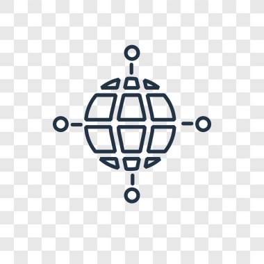 Dünya çapında simgesi modaya uygun bir tasarım tarzı. Dünya çapında kutsal kişilerin resmi saydam arka plan izole. Dünya çapında vektör simgesi basit ve modern düz simgesi web sitesi, mobil, logo, app, UI. Dünya çapında simge vektör çizim, Eps10.