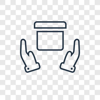 paket simgesi modaya uygun bir tasarım tarzı. paket simgesi üzerinde şeffaf arka plan izole. paket vektör simgesi basit ve modern düz simgesi web sitesi, mobil, logo, app, UI. paket simgesi vektör çizim, Eps10.