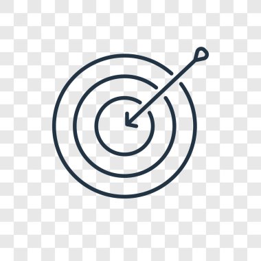 hedef simgesini modaya uygun bir tasarım tarzı. hedef simgesini şeffaf arka plan üzerinde izole. hedef vektör simgesi basit ve modern düz simgesi web sitesi, mobil, logo, app, UI. hedef simge vektör çizim, Eps10.