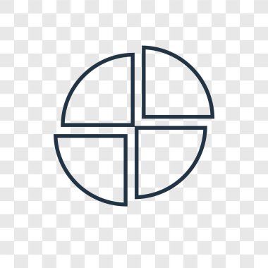 pasta grafik simgesini modaya uygun bir tasarım tarzı. pasta grafik simgesini şeffaf arka plan üzerinde izole. pasta grafiği vektör simgesi basit ve modern düz simgesi web sitesi, mobil, logo, app, UI. pasta grafik simge vektör çizim, Eps10.