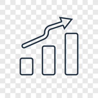 modaya uygun bir tasarım tarzı büyüme simgesi. saydam arka plan üzerinde izole büyüme simgesi. büyüme vektör simgesi basit ve modern düz simgesi web sitesi, mobil, logo, app, UI. büyüme simge vektör çizim, Eps10.