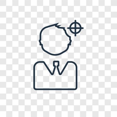 hedef simgesini modaya uygun bir tasarım tarzı. hedef simgesini şeffaf arka plan üzerinde izole. hedef vektör simgesi basit ve modern düz simgesi web sitesi, mobil, logo, app, UI. hedef simge vektör çizim, Eps10.