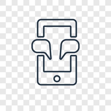 modaya uygun bir tasarım tarzı Smartphone simgesi. saydam arka plan üzerinde izole smartphone simgesi. akıllı telefon vektör simgesi basit ve modern düz simgesi web sitesi, mobil, logo, app, UI. Smartphone simge vektör çizim, Eps10.