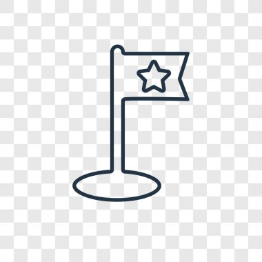 modaya uygun bir tasarım tarzı bayrak simgesi. Bayrak simgesini şeffaf arka plan üzerinde izole. bayrak simgesi basit vektör ve modern düz UI uygulaması, web sitesi, mobil, logo, sembol. simge vektör çizim, Eps10 bayrak.