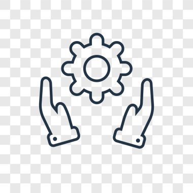 ayarları simgesi modaya uygun bir tasarım tarzı. ayarları simgesi üzerinde şeffaf arka plan izole. ayarları simgesi basit vektör ve modern düz UI uygulaması, web sitesi, mobil, logo, sembol. ayarları simgesi vektör çizim, Eps10.