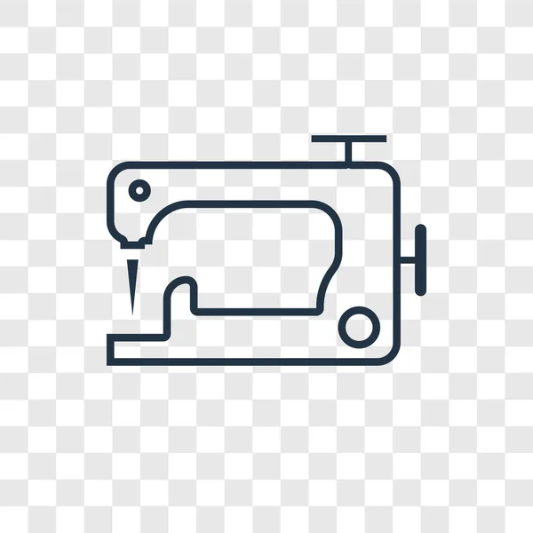 Икона Швейной Машины Модном Дизайнерском Стиле Иконка Швейной Машины Изолирована — стоковый вектор