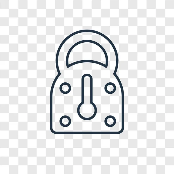 Locked Icon Trendigen Design Stil Geschlossenes Symbol Auf Transparentem Hintergrund — Stockvektor