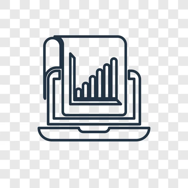 Stadistics Icon Trendy Design Style Stadistics Icon Isolated Transparent Background — Stock Vector