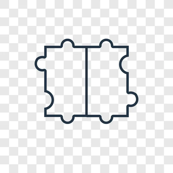 Puzzle Ikone Trendigen Design Stil Puzzle Symbol Isoliert Auf Transparentem — Stockvektor