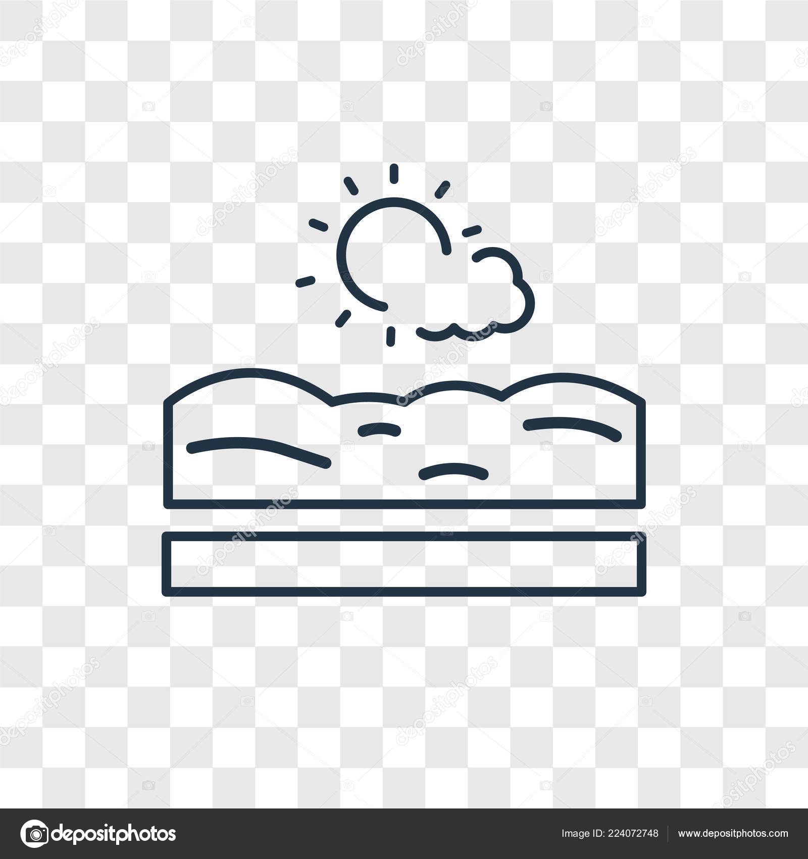 Beach Icon Trendy Design Style Beach Icon Isolated