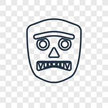 modaya uygun bir tasarım tarzı maske simgesi. maske simgesi üzerinde şeffaf arka plan izole. maske vektör simgesi basit ve modern düz simgesi web sitesi, mobil, logo, app, UI. maske simge vektör çizim, Eps10.