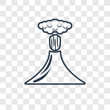 volkan simge modaya uygun bir tasarım tarzı. volkan simge üzerinde şeffaf arka plan izole. volkan vektör simgesi basit ve modern düz simgesi web sitesi, mobil, logo, app, UI. volkan simge vektör çizim, Eps10.