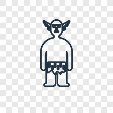 ilkel insan simgesi modaya uygun bir tasarım tarzı. ilkel insan simgesi üzerinde şeffaf arka plan izole. ilkel insan vektör simgesi basit ve modern düz simgesi web sitesi, mobil, logo, app, UI. ilkel insan simge vektör çizim, Eps10.