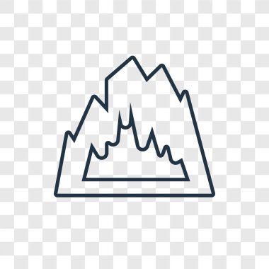 modaya uygun bir tasarım stili simgesini mağara. saydam arka plan üzerinde izole simgesi mağara. vektör simgesi basit ve modern düz simgesi web sitesi, mobil, logo, app, mağara UI. simge vektör çizim, Eps10 mağara.