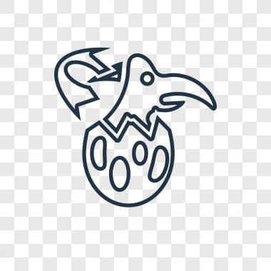 modaya uygun bir tasarım tarzı dinozor simgesi. dinozor simgesi üzerinde şeffaf arka plan izole. dinozor vektör simgesi basit ve modern düz simgesi web sitesi, mobil, logo, app, UI. dinozor simge vektör çizim, Eps10.