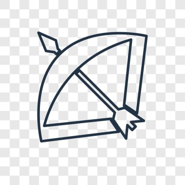 modaya uygun bir tasarım tarzı yay simgesi. saydam arka plan üzerinde izole simgesi yay. yay vektör simgesi basit ve modern düz simgesi web sitesi, mobil, logo, app, UI. simge vektör çizim, Eps10 yay.