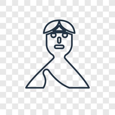 ilkel insan simgesi modaya uygun bir tasarım tarzı. ilkel insan simgesi üzerinde şeffaf arka plan izole. ilkel insan vektör simgesi basit ve modern düz simgesi web sitesi, mobil, logo, app, UI. ilkel insan simge vektör çizim, Eps10.