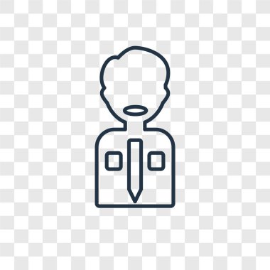 modaya uygun bir tasarım tarzı işadamı simgesi. saydam arka plan üzerinde izole iş adamı simgesi. işadamı vektör simgesi basit ve modern düz simgesi web sitesi, mobil, logo, app, UI. işadamı simge vektör çizim, Eps10.