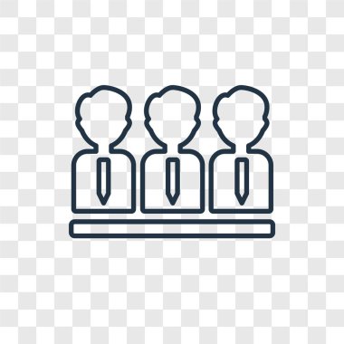 modaya uygun bir tasarım tarzı toplantı simgesi. Toplantı simgesi üzerinde şeffaf arka plan izole. vektör simgesi basit ve modern düz simgesi web sitesi, mobil, logo, app, Toplantı UI. simge vektör çizim, Eps10 Toplantı.