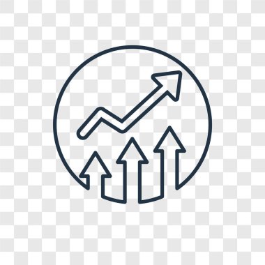modaya uygun bir tasarım tarzı büyüme simgesi. saydam arka plan üzerinde izole büyüme simgesi. büyüme vektör simgesi basit ve modern düz simgesi web sitesi, mobil, logo, app, UI. büyüme simge vektör çizim, Eps10.