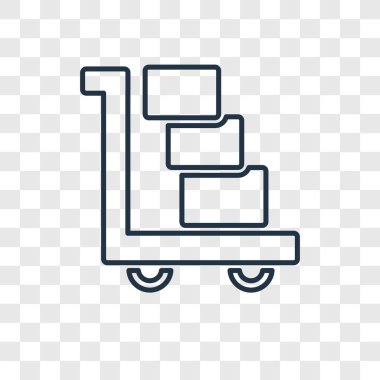 modaya uygun bir tasarım tarzı lojistik simgesi. saydam arka plan üzerinde izole lojistik simgesi. Lojistik vektör simgesi basit ve modern düz simgesi web sitesi, mobil, logo, app, UI. Lojistik simge vektör çizim, Eps10.