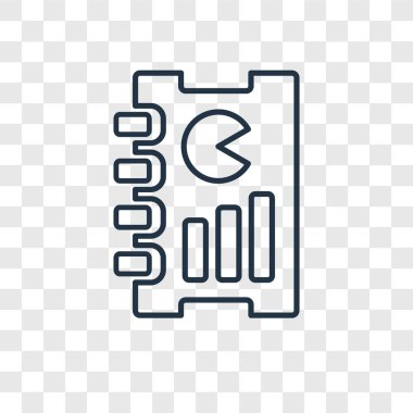 modaya uygun bir tasarım tarzı rapor simgesi. rapor simgesi üzerinde şeffaf arka plan izole. rapor vektör simgesi basit ve modern düz simgesi web sitesi, mobil, logo, app, UI. rapor simge vektör çizim, Eps10.