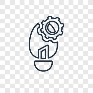 modaya uygun bir tasarım tarzı fikir simgesi. saydam arka plan üzerinde izole fikir simgesi. fikir vektör simgesi basit ve modern düz simgesi web sitesi, mobil, logo, app, UI. fikir simge vektör çizim, Eps10.