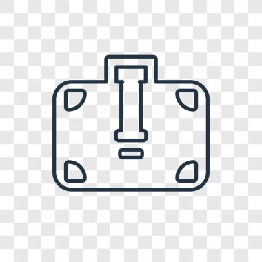 Evrak Çantası simgesini modaya uygun bir tasarım tarzı. Evrak Çantası simgesini şeffaf arka plan üzerinde izole. Evrak Çantası'nı vektör simgesi basit ve modern düz simgesi web sitesi, mobil, logo, app, UI. Evrak Çantası'nı simge vektör çizim, Eps10.