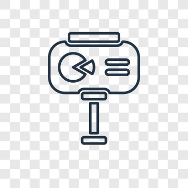 sunu simgesini modaya uygun bir tasarım tarzı. sunu simgesini şeffaf arka plan üzerinde izole. sunu vektör simgesi basit ve modern düz simgesi web sitesi, mobil, logo, app, UI. sunu simge vektör çizim, Eps10.