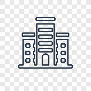 modaya uygun bir tasarım tarzı bina simgesini. saydam arka plan üzerinde izole simgesi bina. vektör simgesi basit ve modern düz simgesi web sitesi, mobil, logo, app, bina UI. simge vektör çizim, Eps10 bina.