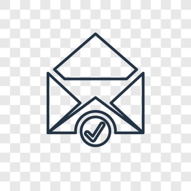 e-posta simgesi modaya uygun bir tasarım tarzı. e-posta simgesi üzerinde şeffaf arka plan izole. e-posta vektör simgesi basit ve modern düz simgesi web sitesi, mobil, logo, app, UI. e-posta simge vektör çizim, Eps10.