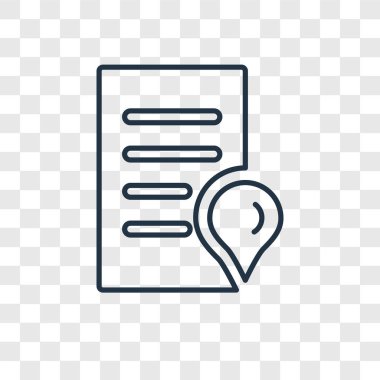 modaya uygun bir tasarım tarzı yer tutucu simgesi. yer tutucu simgesi üzerinde şeffaf arka plan izole. yer tutucu vektör simgesi basit ve modern düz simgesi web sitesi, mobil, logo, app, UI. yer tutucu simge vektör çizim, Eps10.