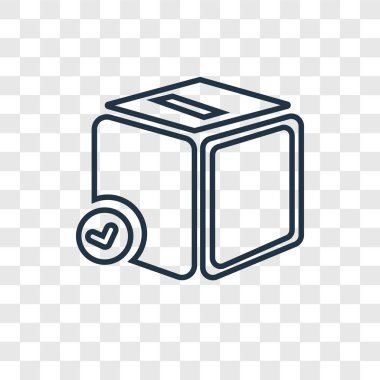 modaya uygun bir tasarım tarzı kutusu simgesi. saydam arka plan üzerinde izole kutusu simgesi. Kutu vektör simgesi basit ve modern düz simgesi web sitesi, mobil, logo, app, için Kullanıcı arabirimi. kutusu simge vektör çizim, Eps10.